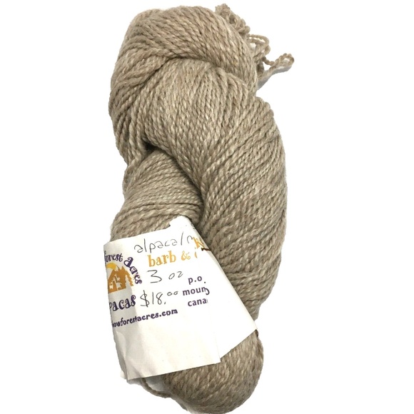 Rainbow Forest Wool Yarn Alpaca Merino Wool Soy Silk Blend 1 Skein Beige Canada - Picture 1 of 3